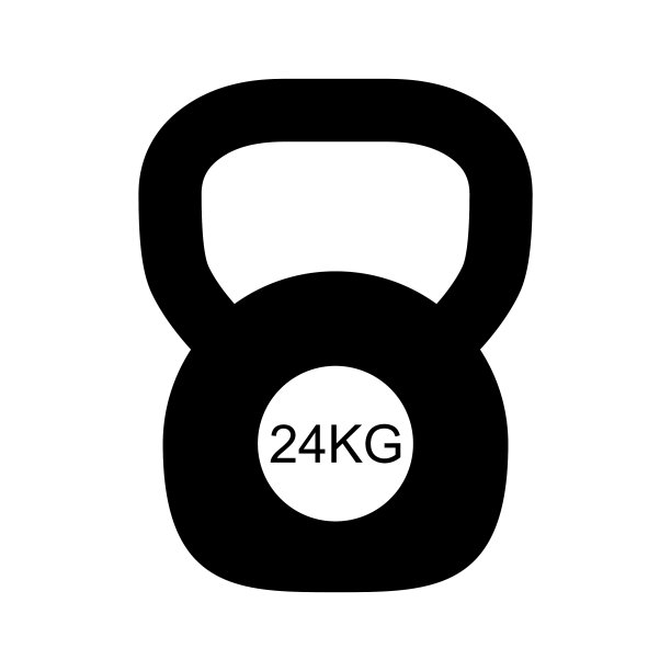 壶铃图标健身运动铁质符号图片下载