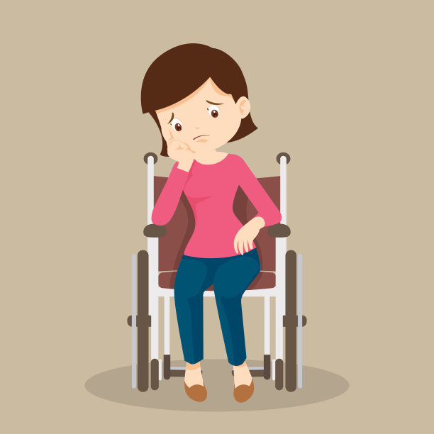 坐在轮椅上的病人图片下载