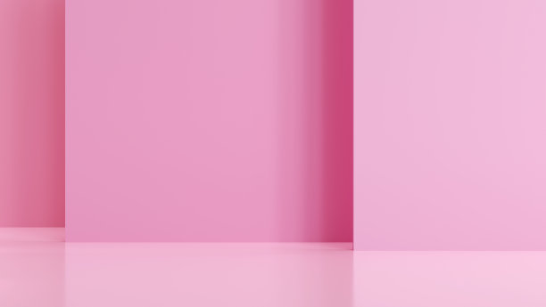 抽象的背景模板。几何墙模拟的最小场景。产品展示的最小工作室平台。3 d渲染。图片下载