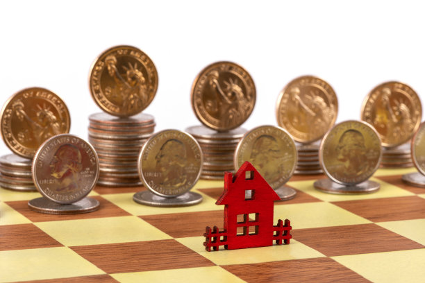 棋盘和美国硬币图片下载