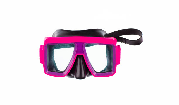 游泳儿童护目镜孤立在白色背景图片下载