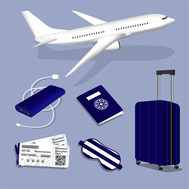 绘画符号和图标在卡通矢量旅行图片下载