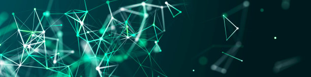 多边形背景与点和线。网络连接结构。科学和技术。3 d图片下载