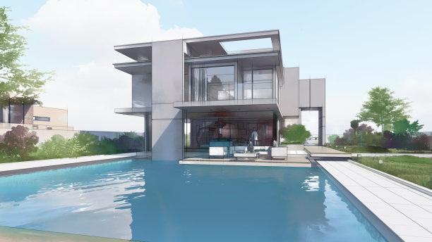 豪华住宅建筑设计图片下载