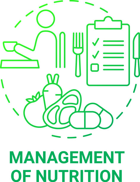 管理营养绿色梯度的概念图片下载