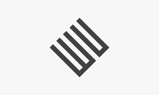 WU字母标志设计概念图片下载