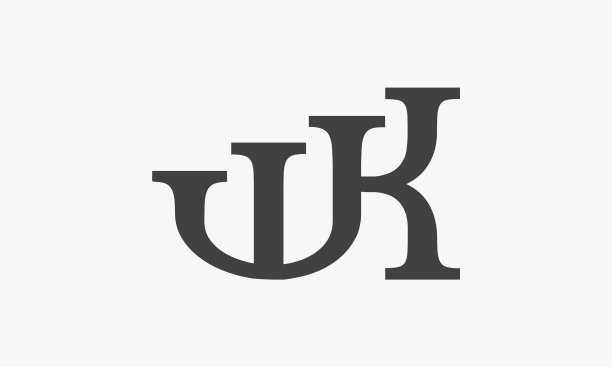 WK字母logo连接概念设计图片下载