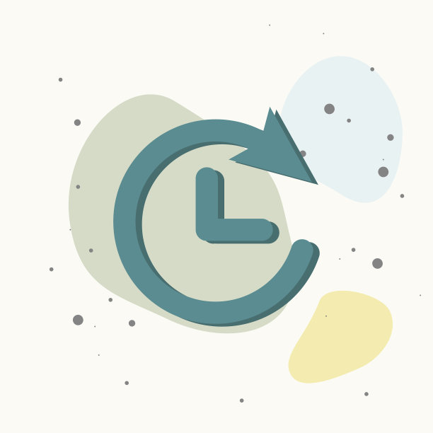 时钟图标上灰色背景平图像时钟上图片下载