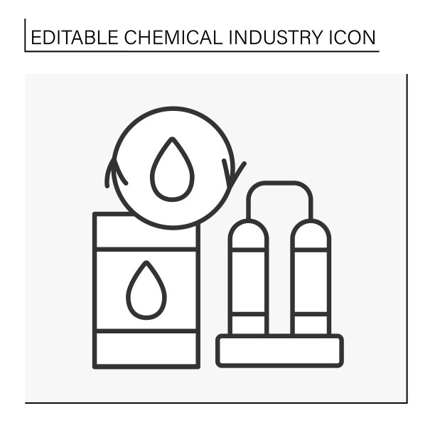 石油炼制线图标图片下载