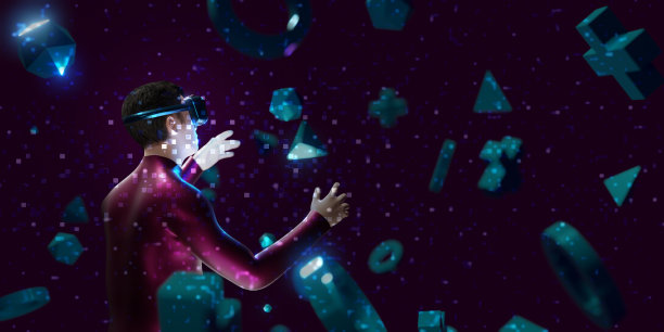 VR眼镜事件派对游戏事件3D插图图片下载