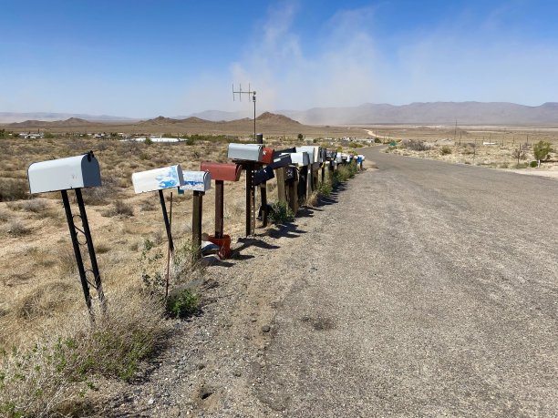 66号公路沿线的乡村邮箱图片下载