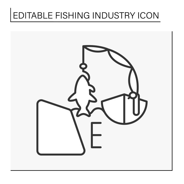 沿海钓鱼线图标图片下载