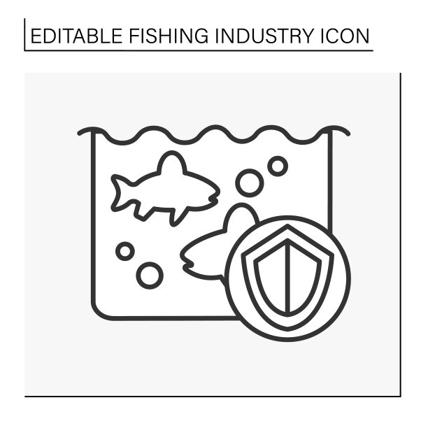 海洋保护线图标图片下载