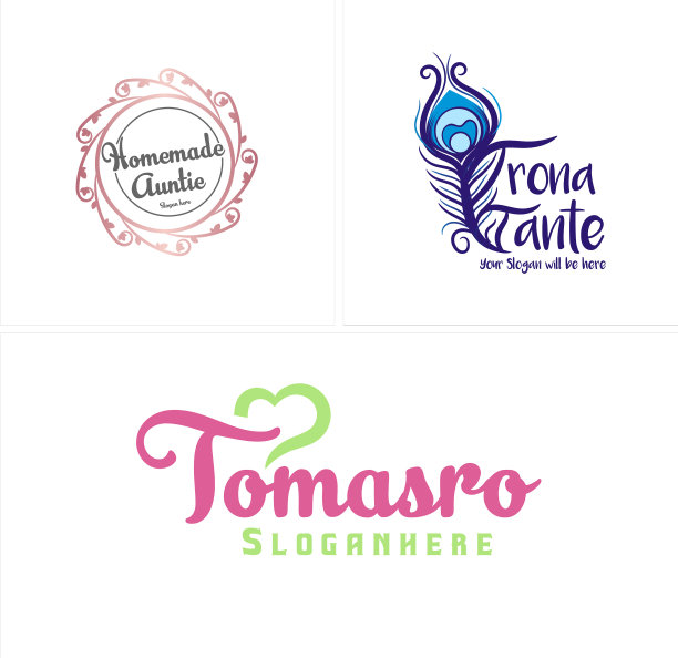 现代自制工艺旋羽标志设计图片下载