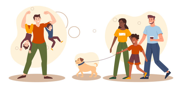 不同的家庭场景图片下载