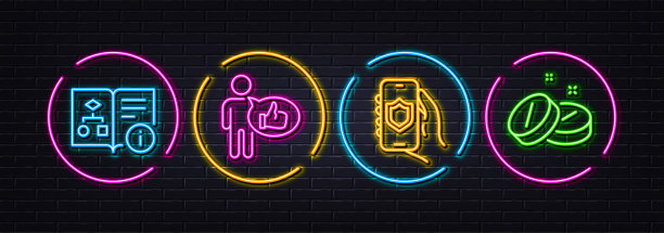 比如，安全应用程序和技术算法最小化线条图标。对于web应用程序，打印矢量图片下载