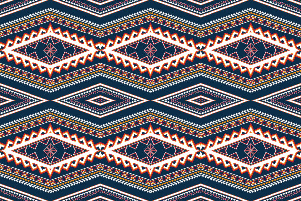 几何民族图案东方。无缝模式。设计织物，窗帘，背景，地毯，墙纸，服装，包装，蜡染，织物，矢量插图。模式猪圈图片下载