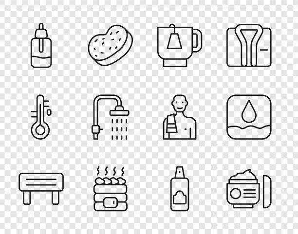 设置线桑拿木板凳霜或乳液图片下载