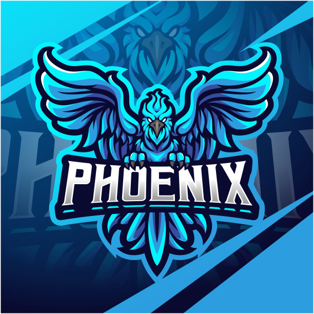 蓝凤凰运动吉祥物图片下载
