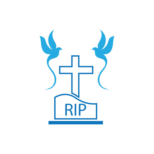 基督教墓地图标设计图片下载