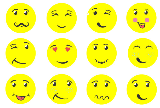 滑稽的脸微笑的雪人在手里画涂鸦图片下载