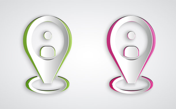 剪纸出租车客户端图标孤立在灰色图片下载