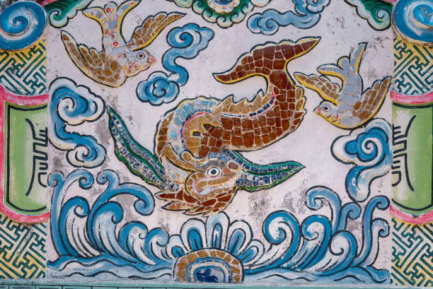 李山岛上的古老寺庙图片下载