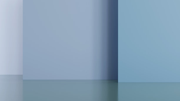 抽象的背景模板。几何墙模拟的最小场景。产品展示的最小工作室平台。3 d渲染。图片下载