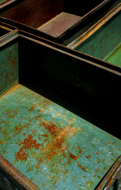 生锈的金属箱图片下载