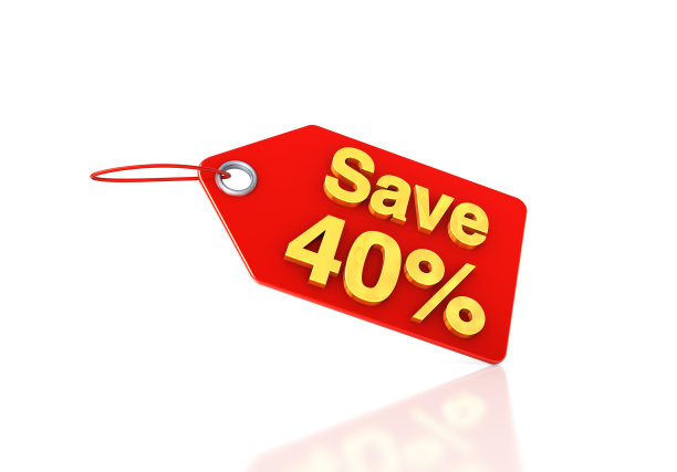 价格标签打四折图片下载