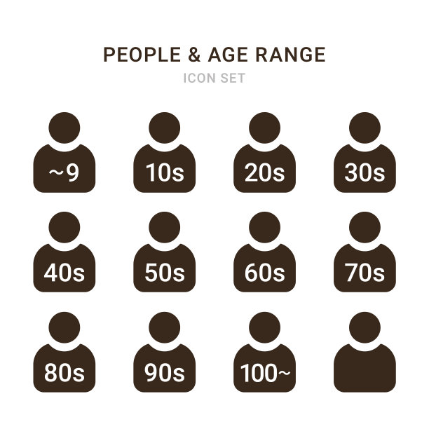 装饰材料，人，年龄组，剪影图标图片下载