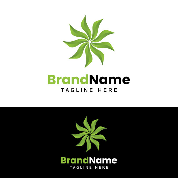 摘要梯度绿太阳设计模板图片下载