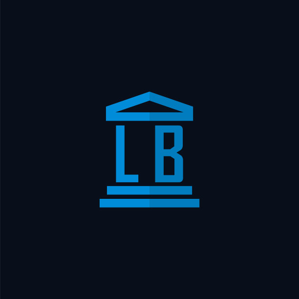 与简单法院的Lb初始标志字母组合图片下载