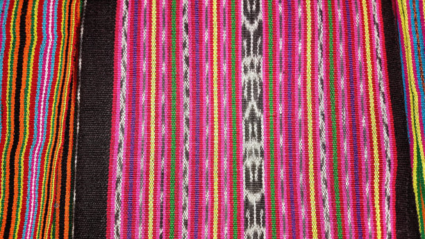 五彩缤纷的传统面料图片下载