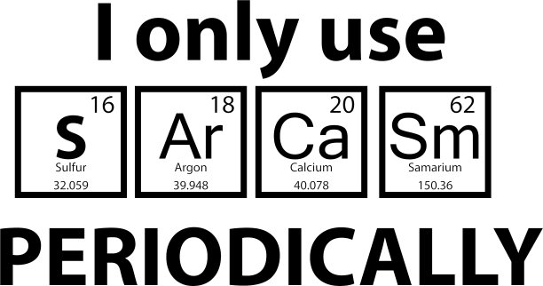 讽刺元素周期表在白色背景t图片下载