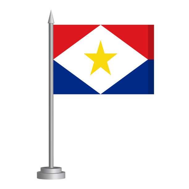 国旗飘扬在沙巴的旗杆上图片下载