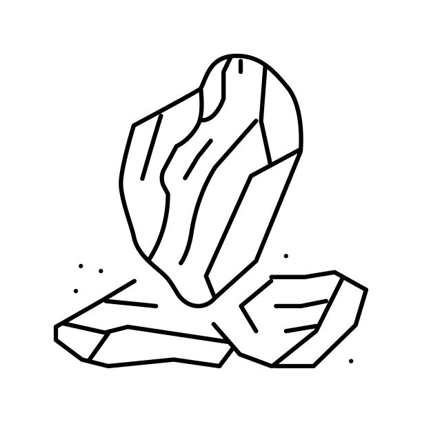 安非他明药物线图标矢量插图图片下载