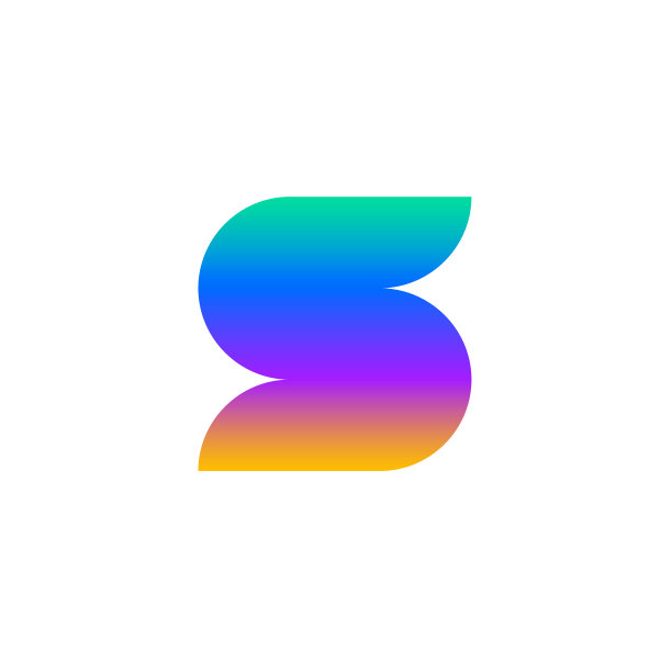 矢量设计业务模板。字母S图标。图片下载