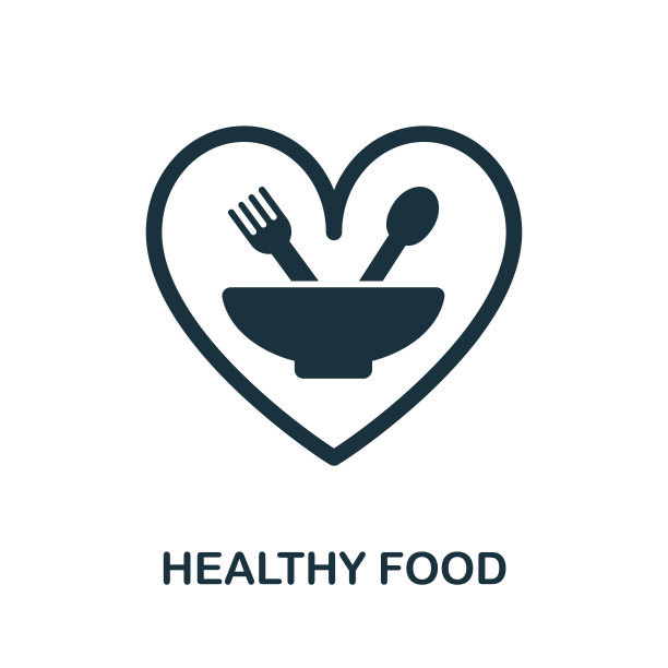 健康的食物图标。健康生活方式系列的简单插图。创意健康食品图标的网页设计，模板，信息图和更多图片下载