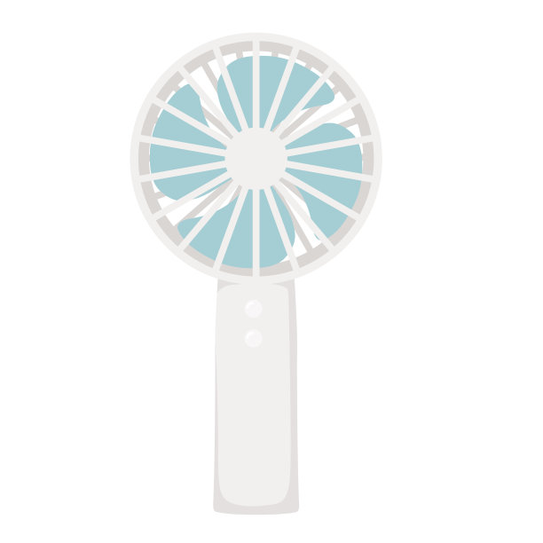矢量小电风扇插图。图片下载