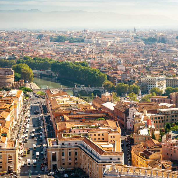 意大利罗马城市天际线景观图片下载