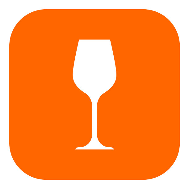葡萄酒杯与APP图标图片下载