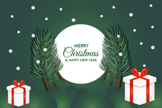 祝圣诞快乐，新年快乐图片下载