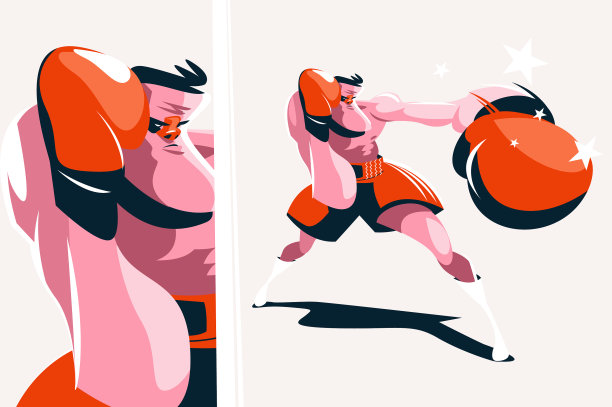 强壮的职业拳击手图片下载