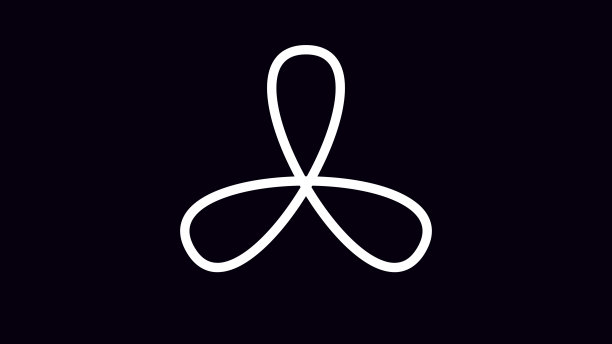 时尚的白色标志设计动画图片下载