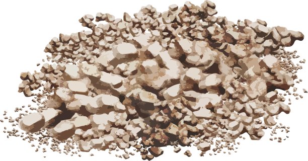 成堆的石子。砾石。图片下载