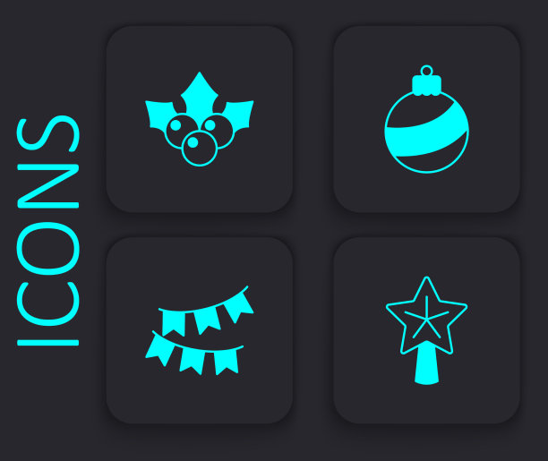 设置圣诞星枝荚蒾球和图片下载