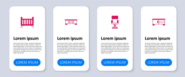 设置电视桌，站立，办公椅和婴儿床图片下载