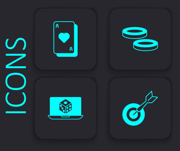 设置经典飞镖板和箭头扑克牌图片下载