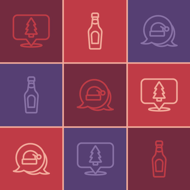 挂上圣诞树上的圣诞老人帽子和图片下载